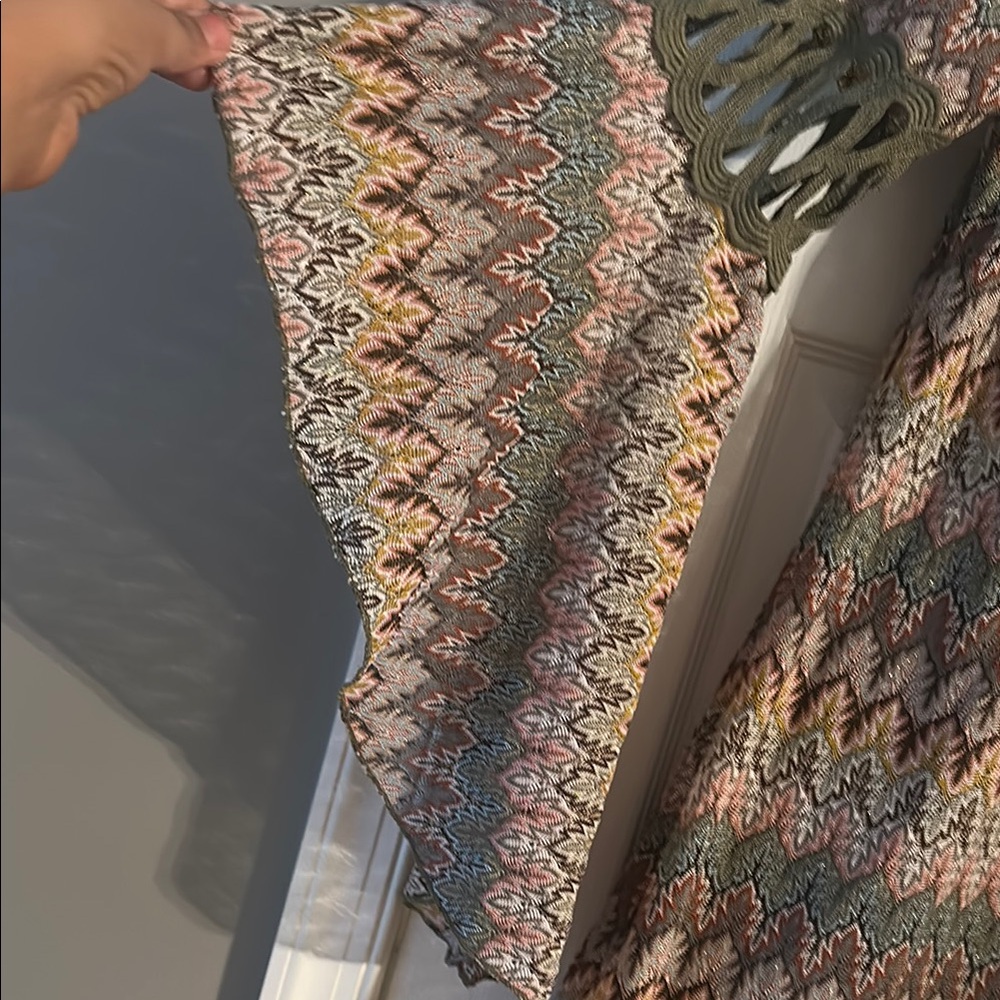 Boho Chic Multicolor Patterned Blouse - image 2